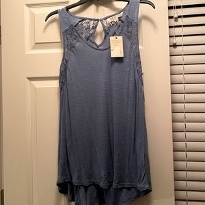 Pink Rose flowy tank L